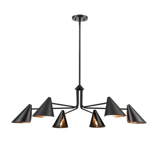 Matte Black Chandelier