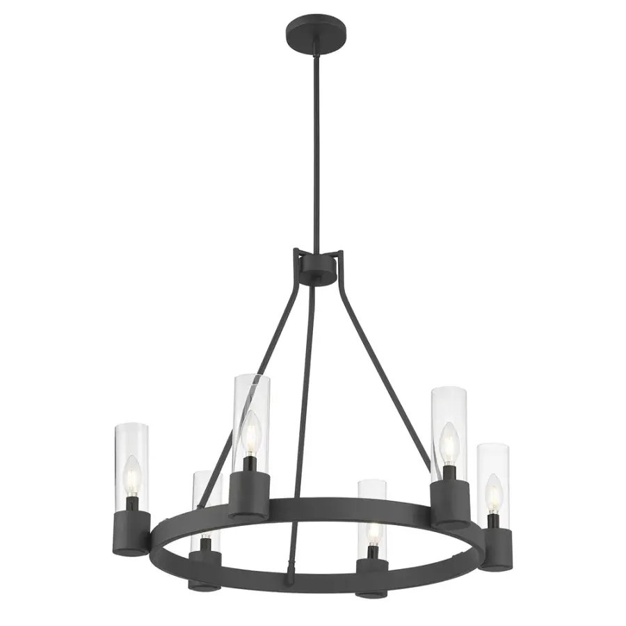 Evandrel Gothic Wagon Wheel Chandelier