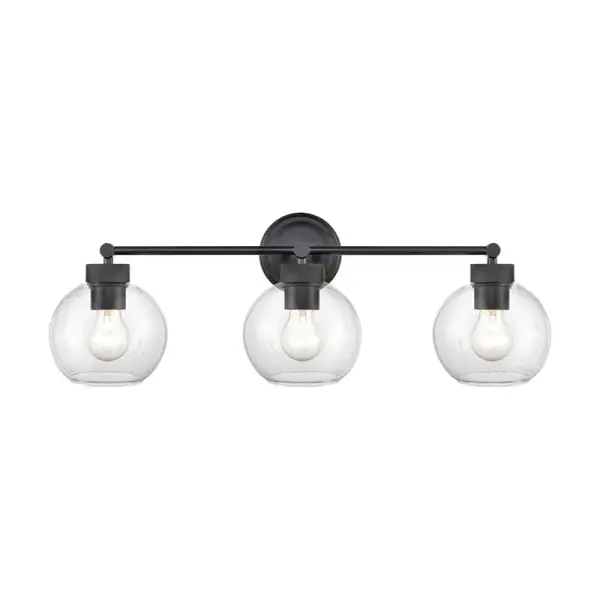 The 99103 vanity light brings sleek contemporary style to bathroom spaces with its matte black finish. Perfect for modern and industrial-inspired interiors seeking clean, minimalist lighting.