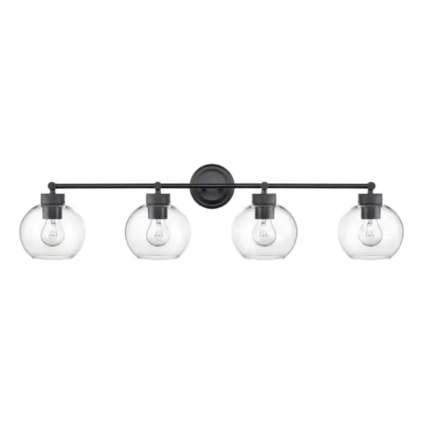 Matte Black Bath Vanity Light