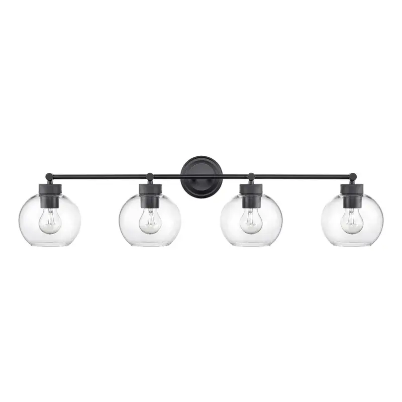 Matte Black Bath Vanity Light