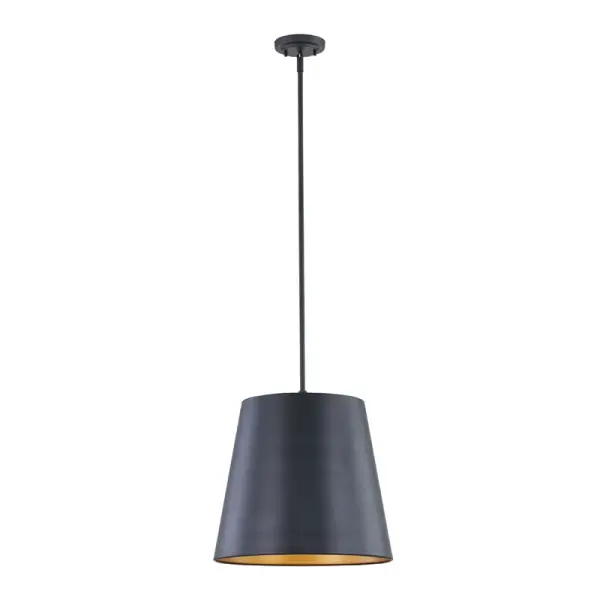 This contemporary pendant in matte black finish offers timeless versatility for residential and commercial applications. The neutral black finish complements various design schemes while adding modern sophistication.