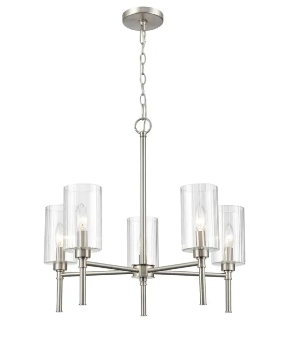 9915 Brushed Nickel Chandelier