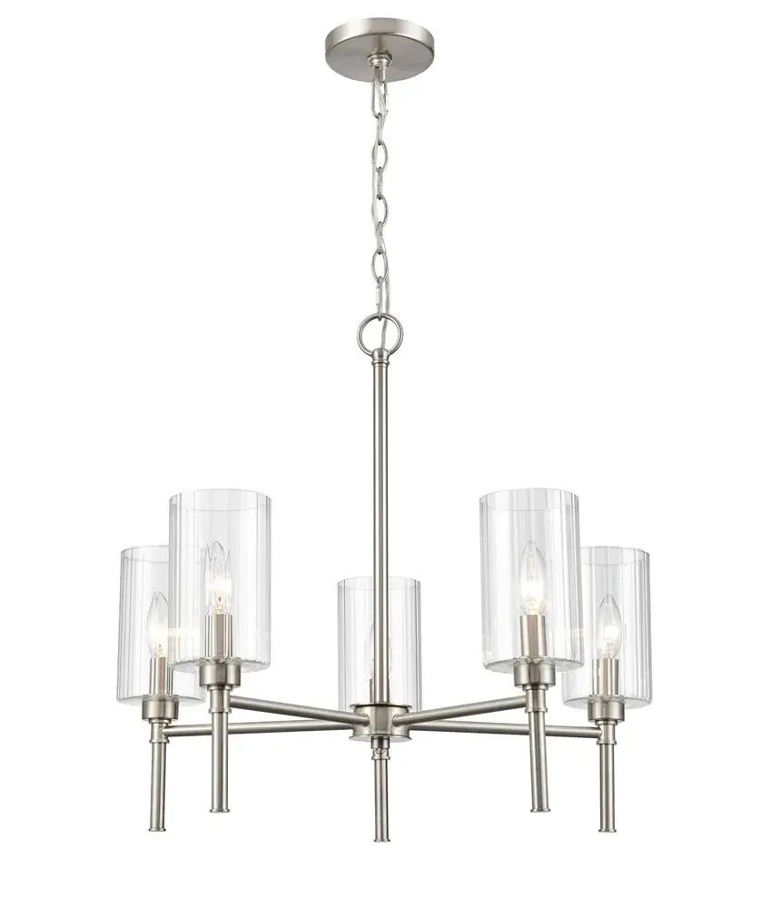 9915 Brushed Nickel Chandelier