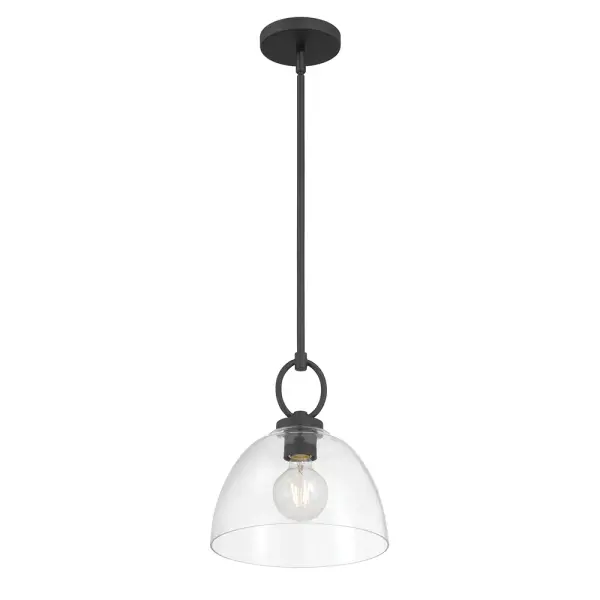 Velto Matte Black Bell Pendant