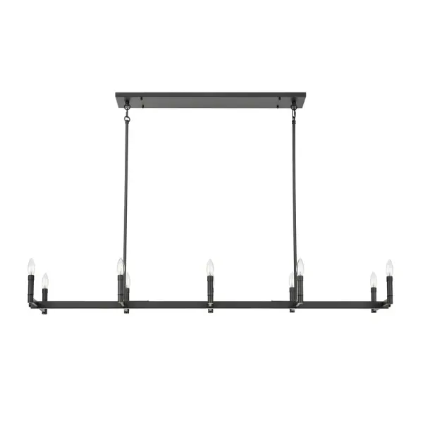 A contemporary linear fixture featuring a sophisticated matte black finish that brings clean, modern lines to any space. Ideal for task lighting and creating visual interest over islands and tables.