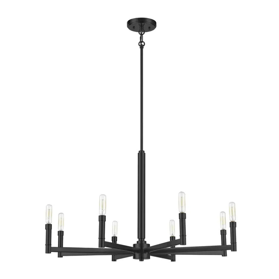 Matte Black Chandelier