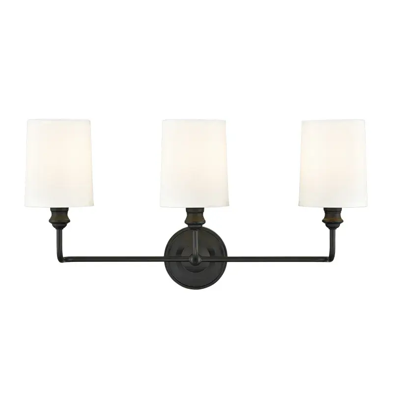 Matte Black Bath Vanity Light