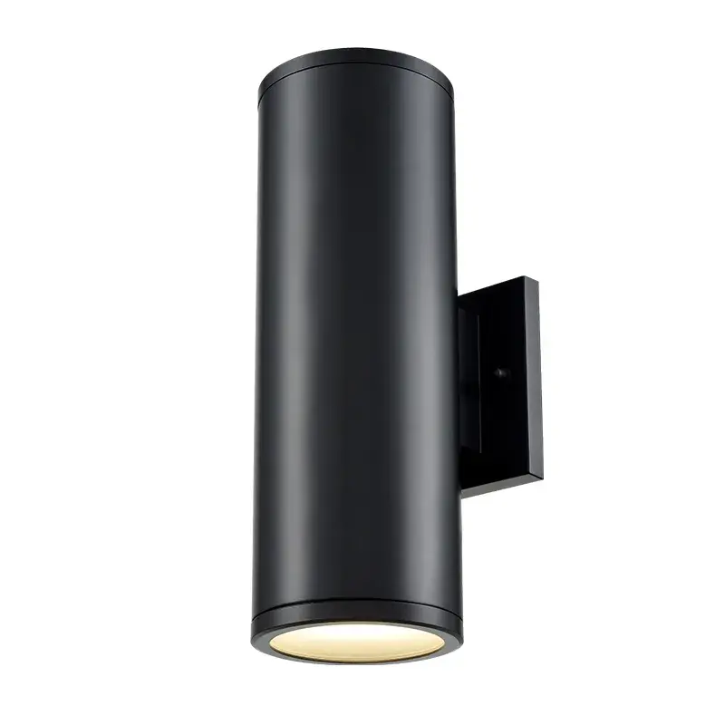 LED Integrated Outdoor Wall Sconce in Powder Coated Black