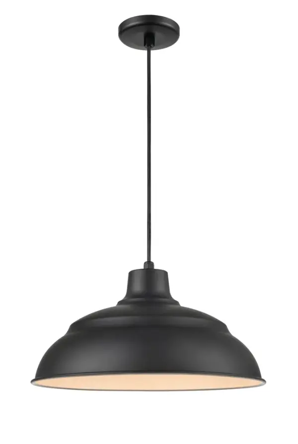 This white RLM pendant brings timeless industrial style with a fresh, modern twist. The crisp white finish offers versatility while maintaining the authentic warehouse aesthetic that RLM fixtures are known for.
