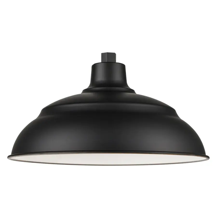 14" White RLM Shade with LED