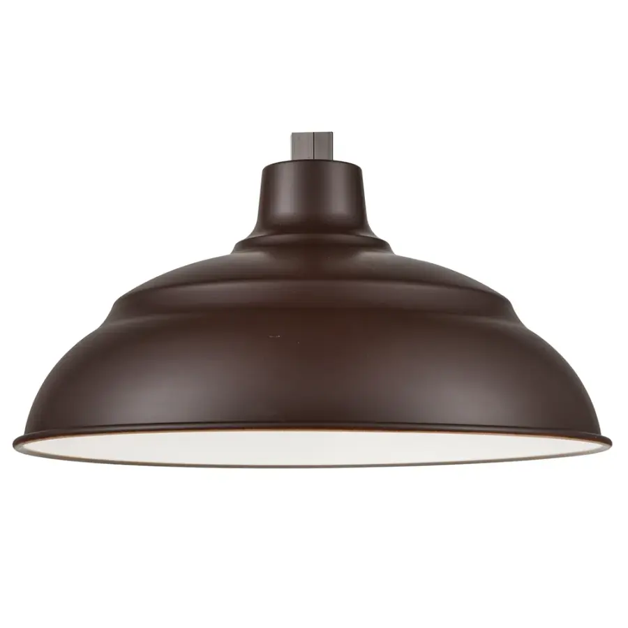17" White RLM LED Pendant Shade