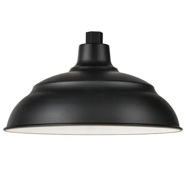 This 17-inch white RLM shade delivers authentic industrial style with contemporary LED performance. The clean white finish and generous size make it versatile for both residential and commercial spaces.