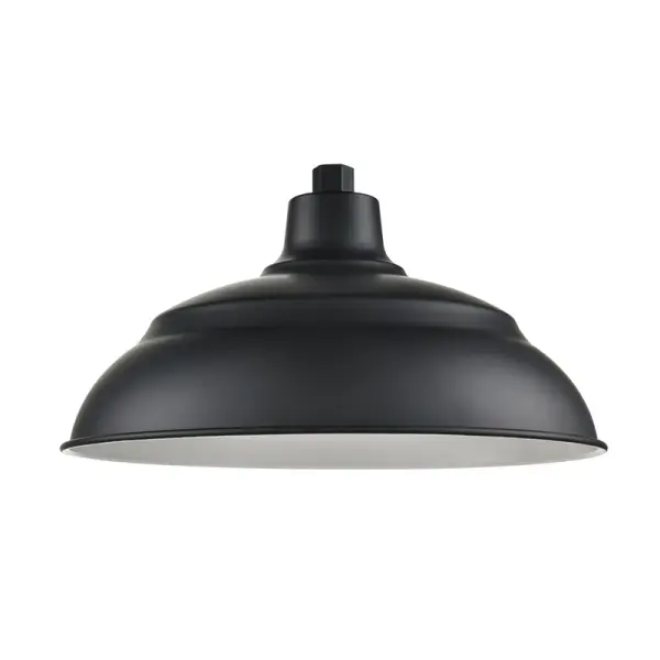 This 17-inch RLM warehouse shade delivers authentic industrial style with durable aluminum construction. Perfect for creating vintage-inspired lighting over kitchen islands, dining areas, or commercial spaces.