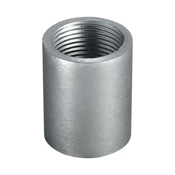 Aluminum stem connector designed to couple stems for pendant fixtures requiring lengths exceeding 36 inches. Features 1-inch interior diameter for secure connection and seamless extension capability.