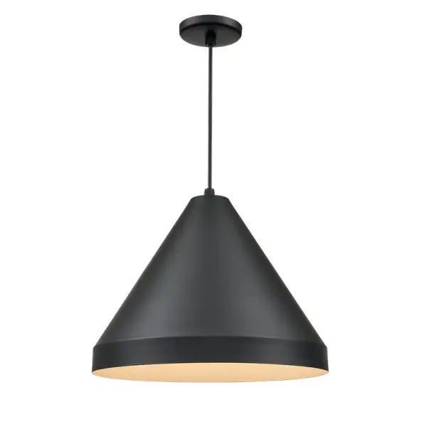 This RLM-style pendant brings authentic industrial character to any space. The classic dome shade and black finish create a versatile fixture that works in both residential and commercial settings.