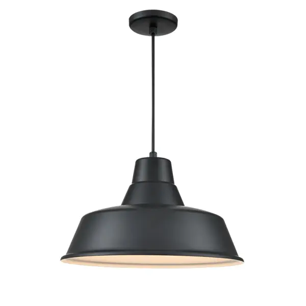 This RLM-style pendant brings authentic industrial character to any space. The classic black finish and traditional warehouse-inspired design make it versatile for both residential and commercial settings.