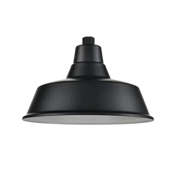 This 14-inch RLM warehouse shade delivers authentic industrial style with a durable black finish. Perfect for creating focused task lighting or adding vintage character to modern spaces.