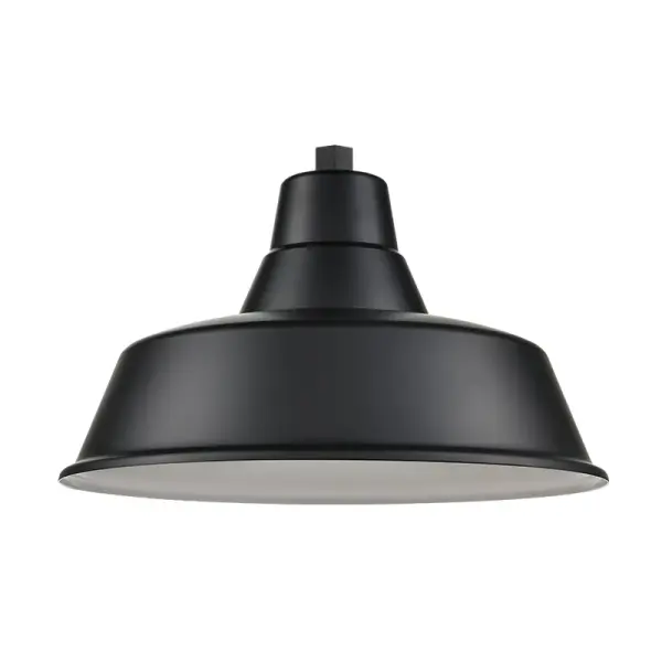 This traditional RLM warehouse shade delivers timeless industrial character with its durable black metal construction. Perfect for creating authentic factory-inspired lighting in both residential and commercial spaces.