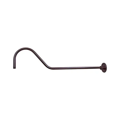 The RGN41 gooseneck arm offers authentic industrial styling with a durable architectural bronze finish. Compatible with RLM shades, this accessory includes a 4.5" backplate and 3/4" interior diameter for easy installation.