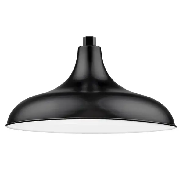 This 17-inch RLM warehouse shade delivers authentic industrial style with a clean white finish. Perfect for creating vintage-inspired lighting over kitchen islands, dining areas, or commercial spaces.
