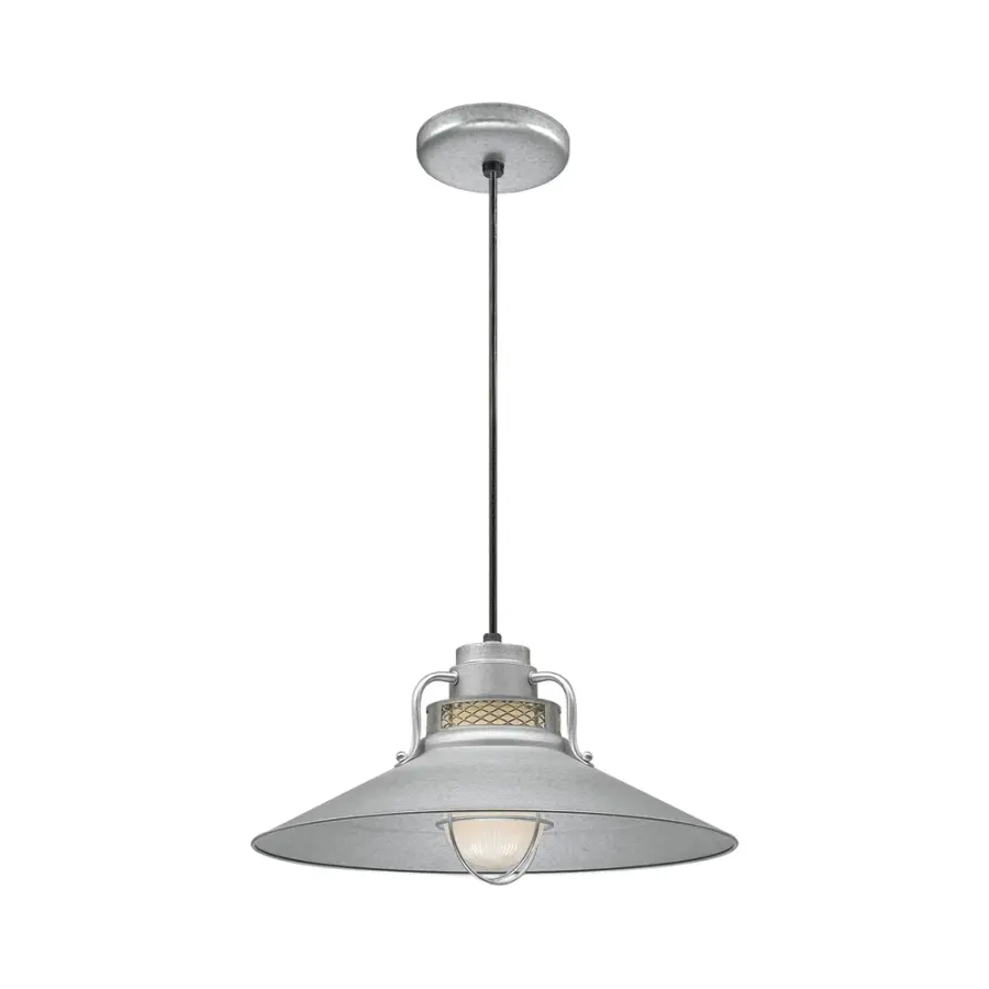 RRRC18 18" Galvanized RLM Pendant with Glass Guard