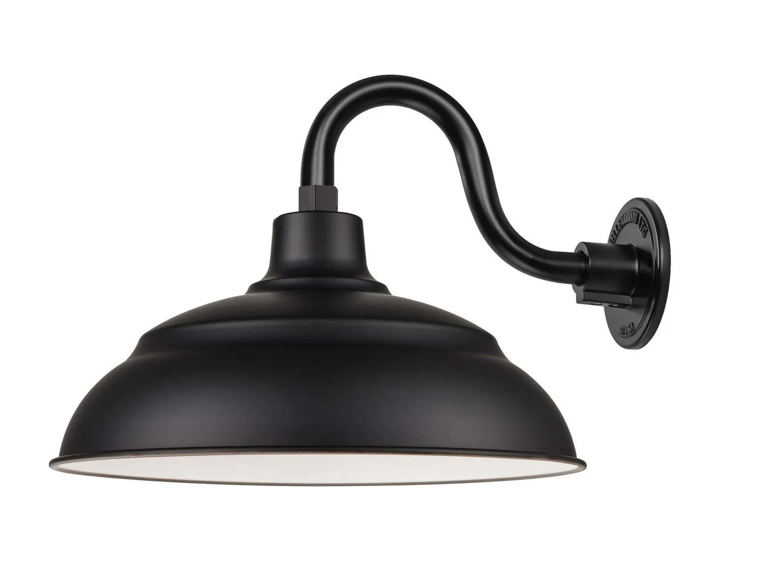 R Series One Light Pendant in Satin Black
