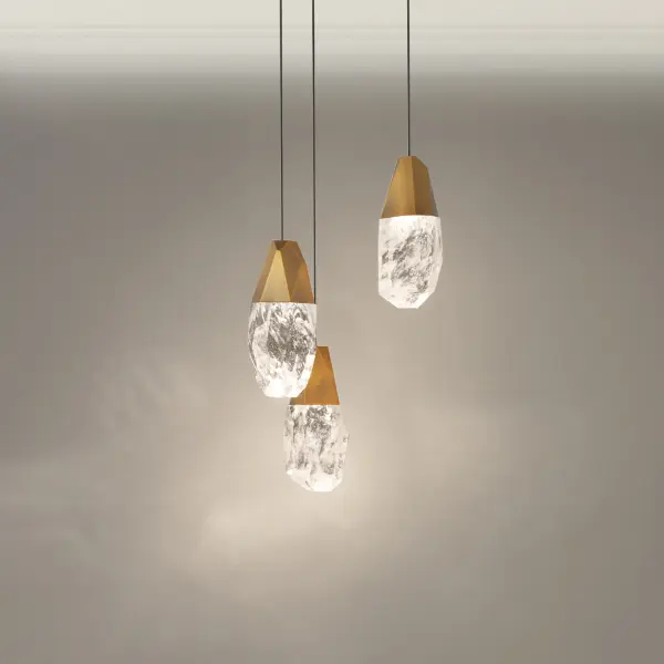 The Martini chandelier combines timeless crystal elegance with contemporary LED technology. Its compact 12-inch diameter makes it perfect for intimate dining spaces, while the cascading optic crystal elements create dramatic visual interest.