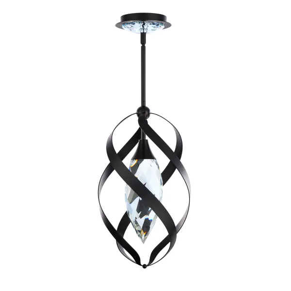 With a swirl of grace, Solan offers a touch of whimsy from hand-finished arms surrounding a glimmering column of clear Optic Crystal. Hidden LEDs create a scintillating play of light that changes like a kaleidoscope, constantly intriguing and fascinating.
