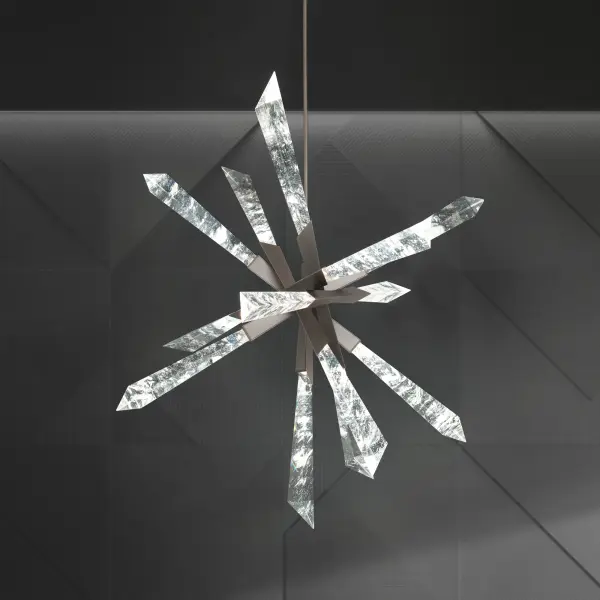 Luxuriously crafted and beautifully designed to add dramatic character to any space, a spear of Optic Haze® Quartz composed of natural quartz gemstone illuminates and gravitates with bolts of luminous energy.