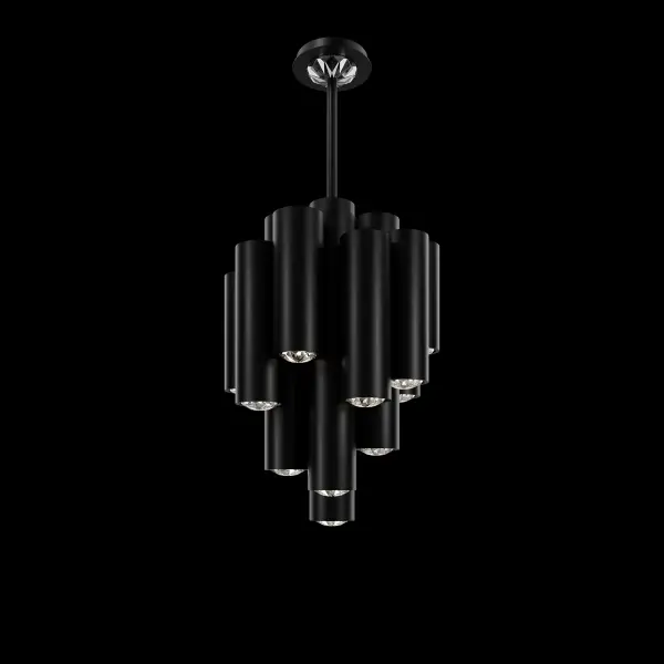 Tamara 21" LED Pendant in Aged Brass with Radiance® Crystal Dust