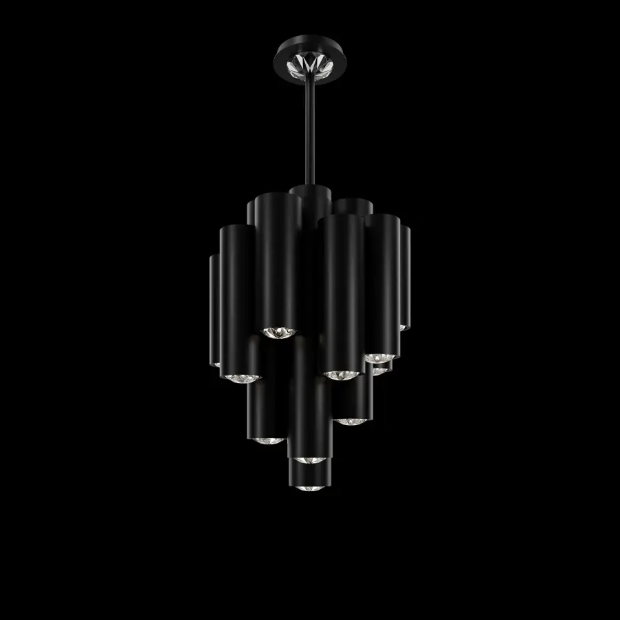 Tamara 21" LED Pendant in Aged Brass with Radiance® Crystal Dust
