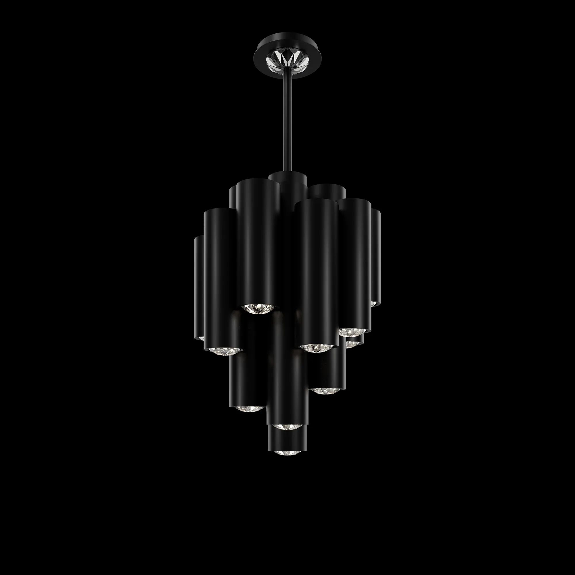 Tamara 21IN LED 3000K/3500K/4000K/5000K Pendant in Aged Brass with Radiance® Crystal Dust