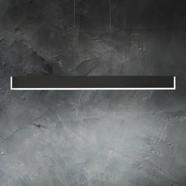 The Mystique combines contemporary minimalism with luxurious materials. Its slender 42-inch profile features vintage leather binding and shimmering crystal gemstones that beautifully diffuse integrated LED light for both ambiance and task illumination.
