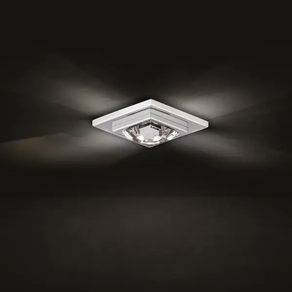 Madison 4" LED Recessed Light with Crystal Accent in Polished Chrome