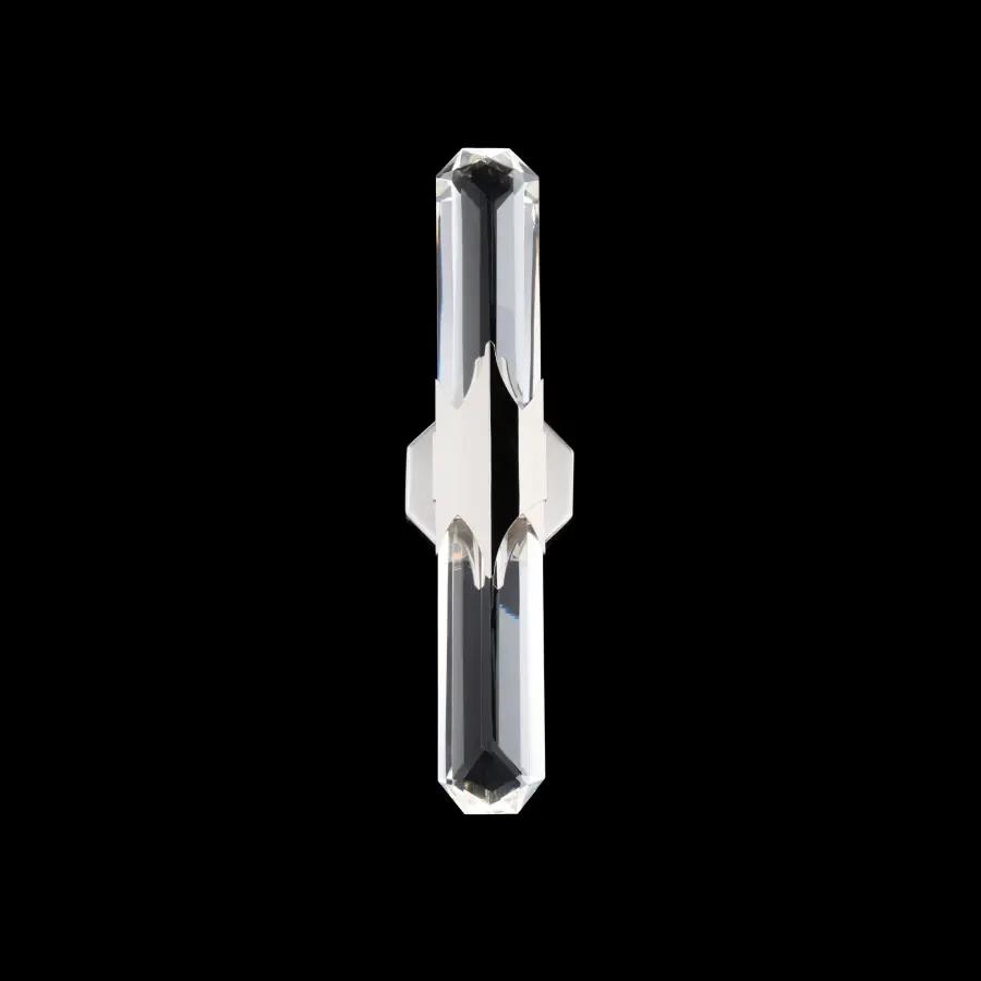 Sabine LED Wall Sconce 20" in Black with Optic Crystal