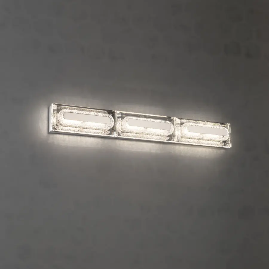 Soiree 27" LED Bath Vanity & Wall Light in Aged Brass