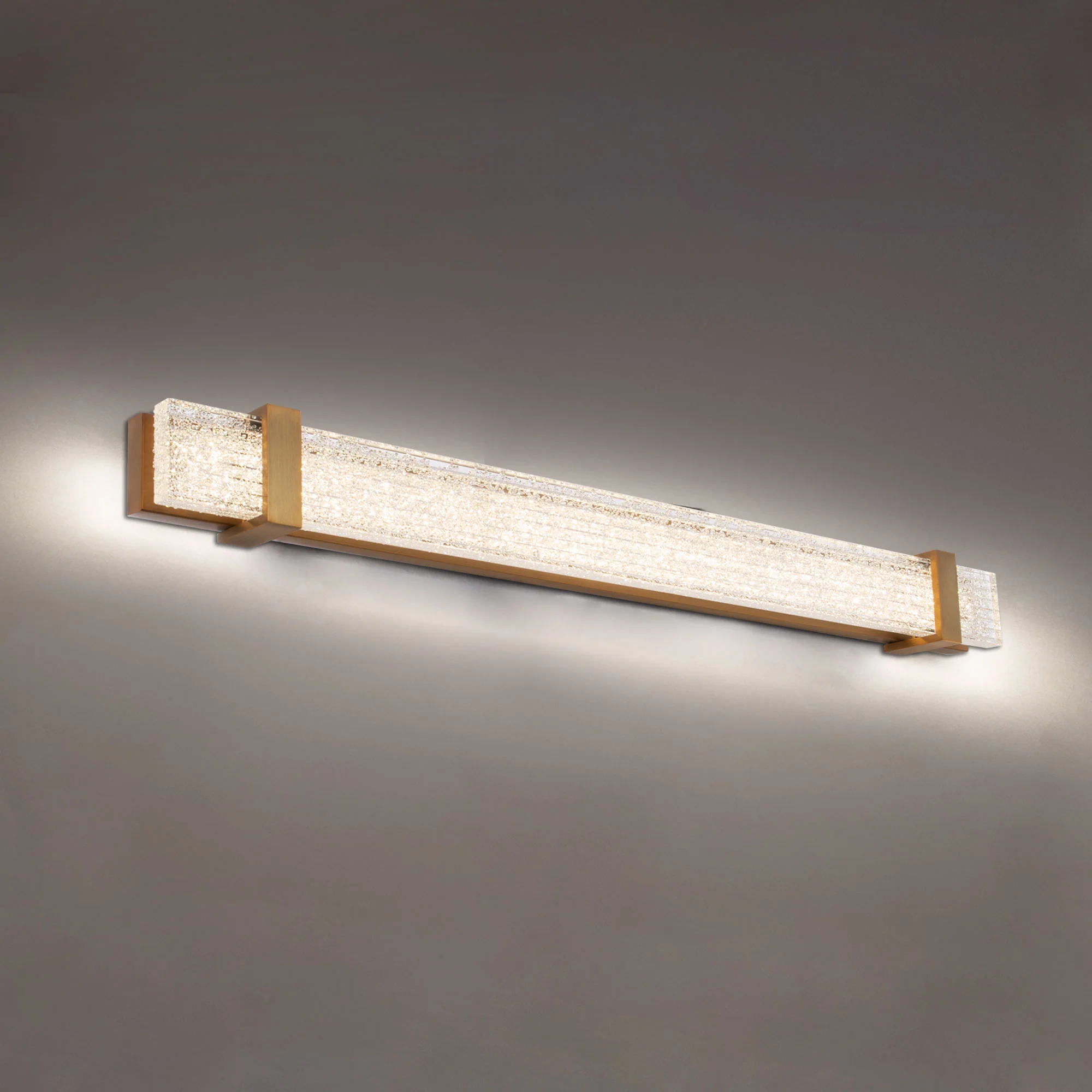 Verandah 37" LED Bath Vanity & Wall Light in Aged Brass