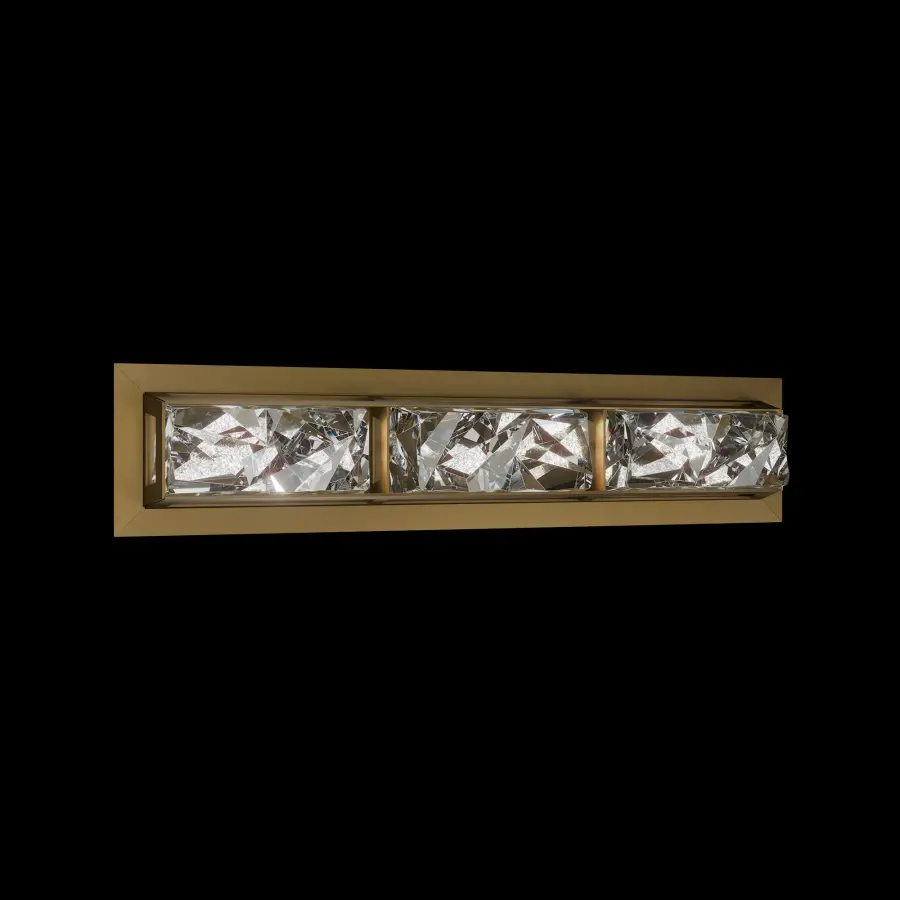 Drizzle 24" LED Bath Vanity Light in Aged Brass