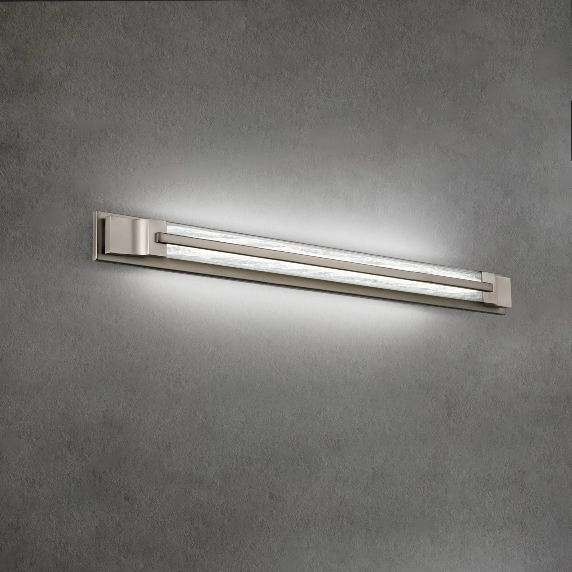 Aberdeen 38" LED Bath Vanity & Wall Light in Black