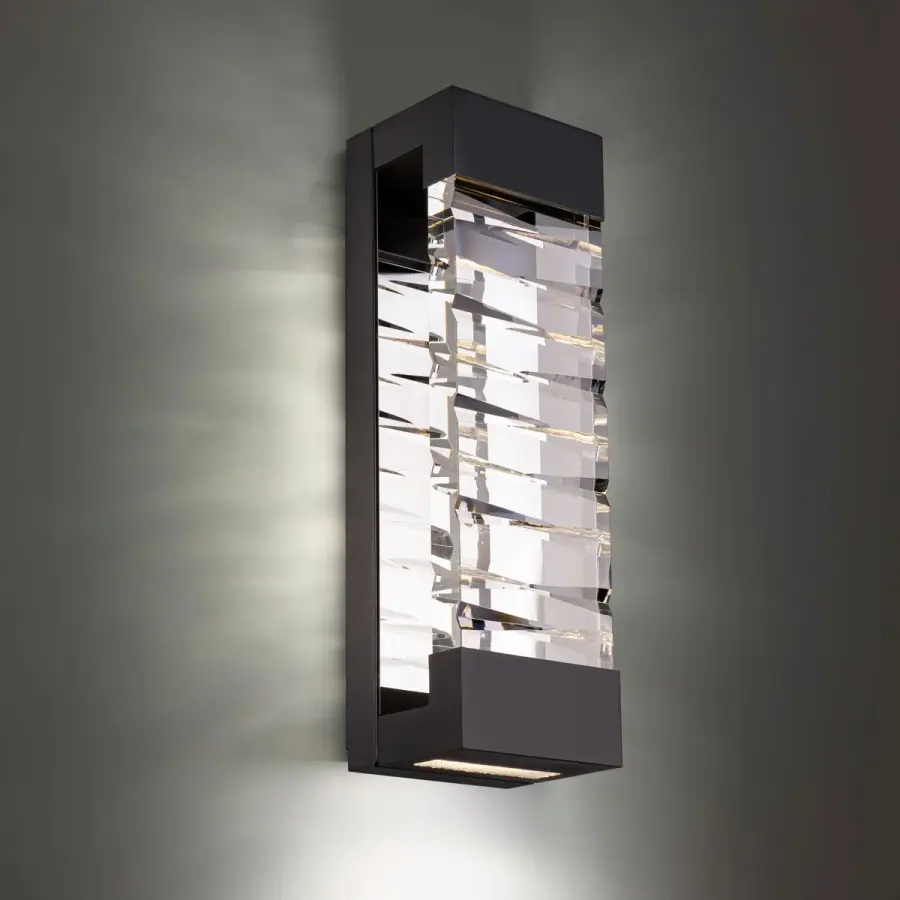 Labrynth 26" LED Outdoor Wall Sconce in Black