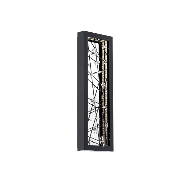 An abundance of crystal captures and reflects our dreams and desires. Sparkling illumination from LEDs held within the frame’s confines is reflected and amplified, showering spaces with shards of light.