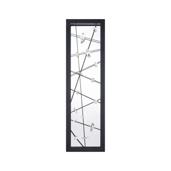 An abundance of crystal captures and reflects our dreams and desires. Sparkling illumination from LEDs held within the frame’s confines is reflected and amplified, showering spaces with shards of light.