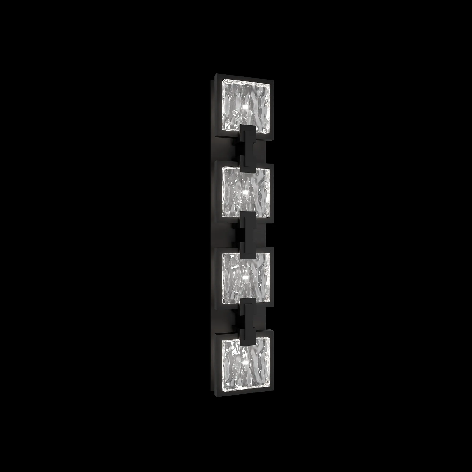 Pop Star 26IN LED 3000K/3500K/4000K/5000K Outdoor Wall Light in Black with Optic Glass