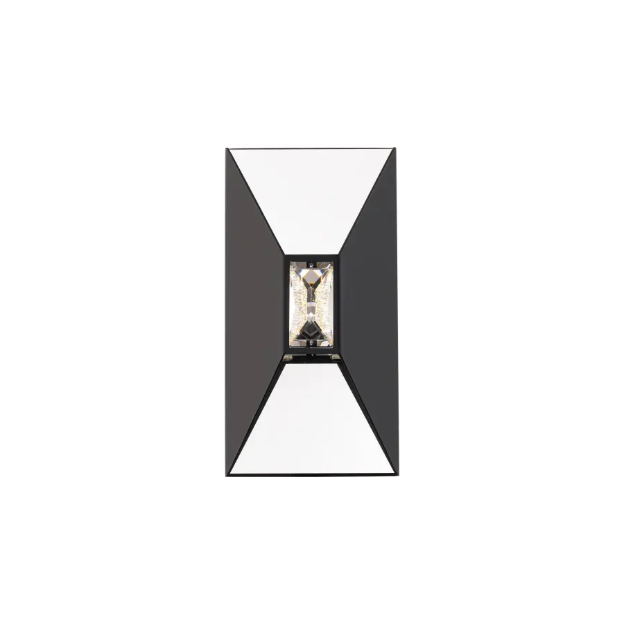 Vida 12" LED Outdoor Wall Sconce in Black