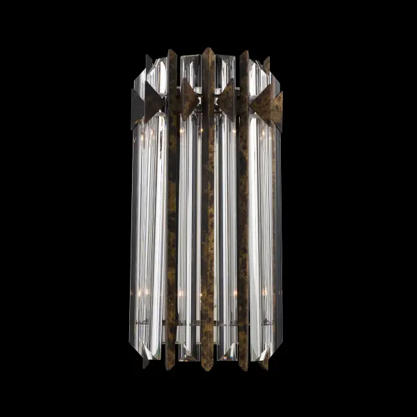 With sculptural grace and refined geometry, Terina celebrates light through precision-cut Optic crystal. Elongated triangular bars form a rhythmic, architectural composition within a streamlined metal frame, capturing and refracting light from every angle to create a mesmerizing interplay of brilliance and shadow.