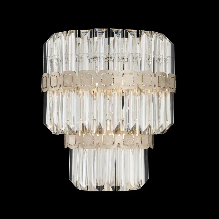 Alina 3-Light Wall Sconce in Heirloom Gold with Clear Optic Crystal