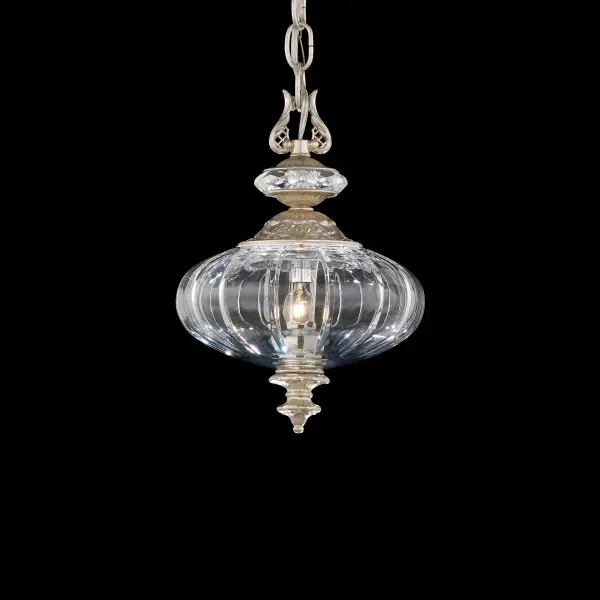 Victorian grandeur is reimagined for the modern age in the Dyana Collection. Each exquisite pendant showcases an oval-shaped Cut Heritage® Crystal glass shade, masterfully faceted to reflect a soft, prismatic glow. Hand-finished cast metalwork crowns and anchors the design, adorned with scrolls, flourishes, and an ornate decorative chain that echoes the Old World charm and craftsmanship of a bygone era.