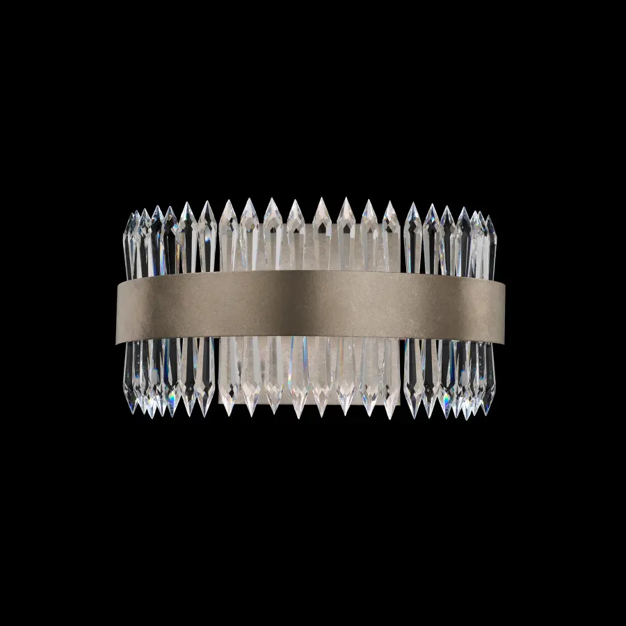 Annaberg 11" LED Wall Sconce in White with Clear Radiance Crystal