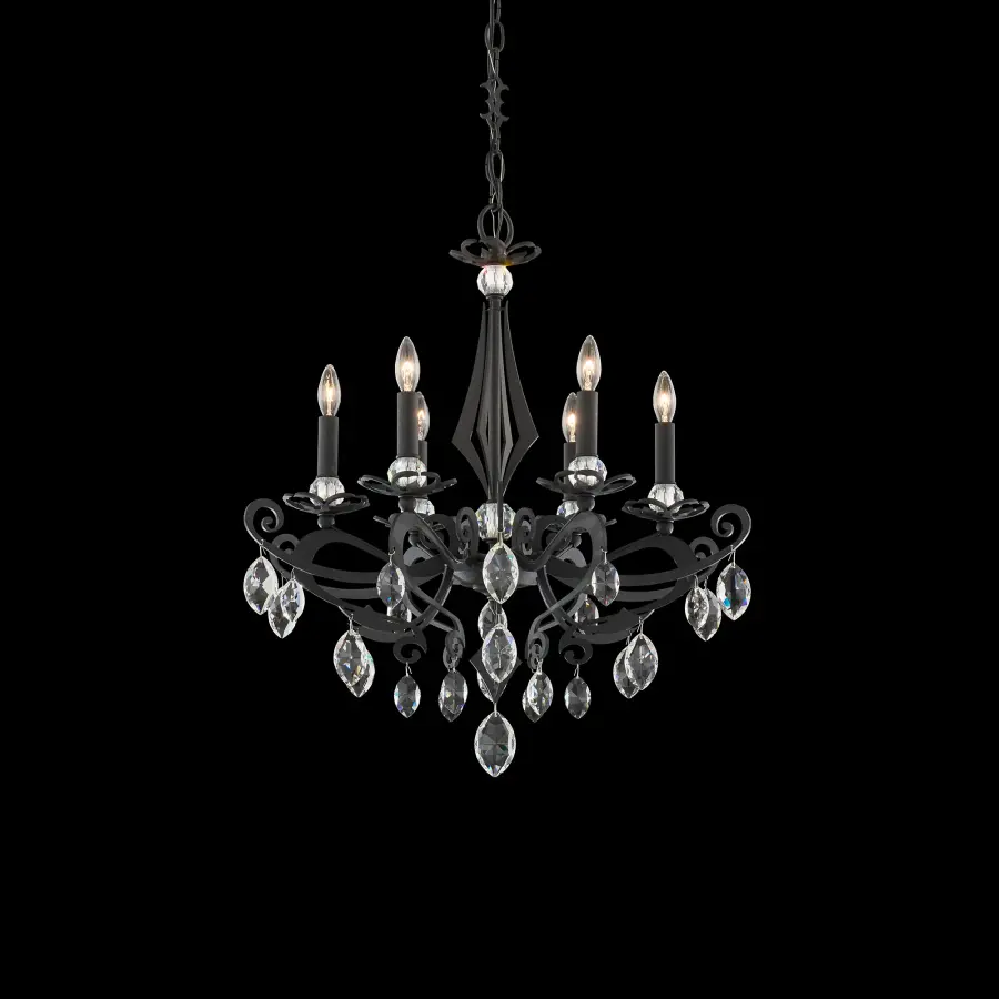 Persephone 6-Light Chandelier in Heirloom Gold